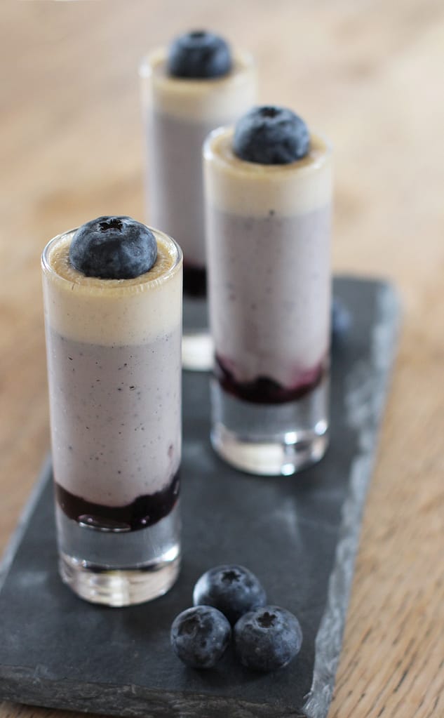 blueberry and vanilla posset