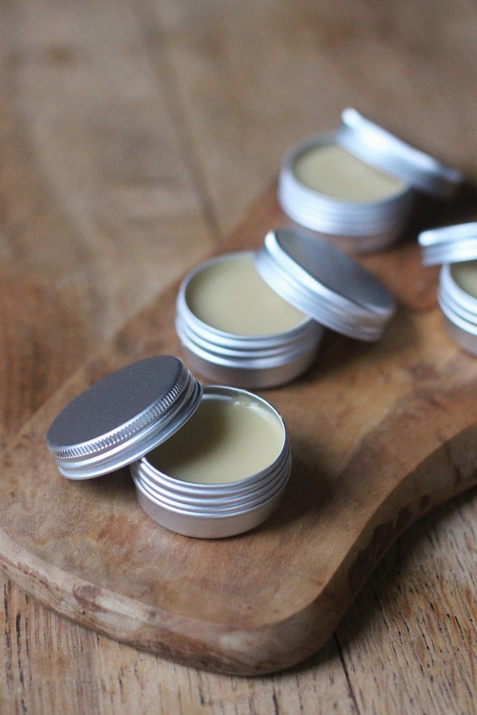 coconut oil and lime lip balm